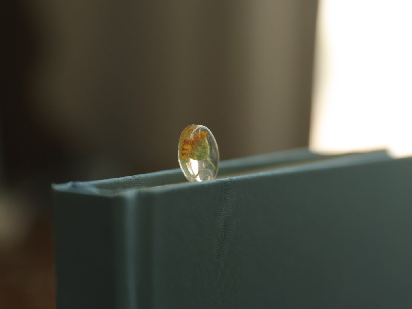 Pressed Tiny Sunflower Bookmark