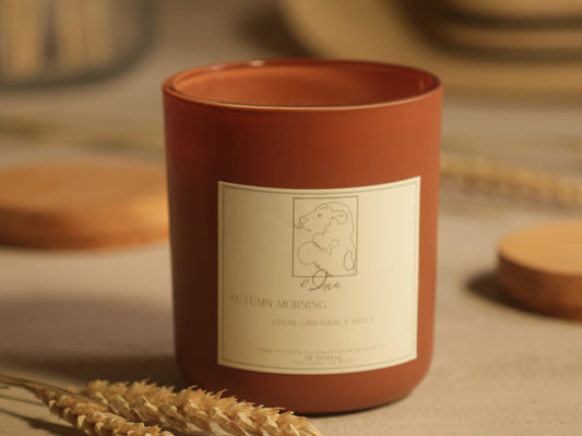 Autumn Morning Candle