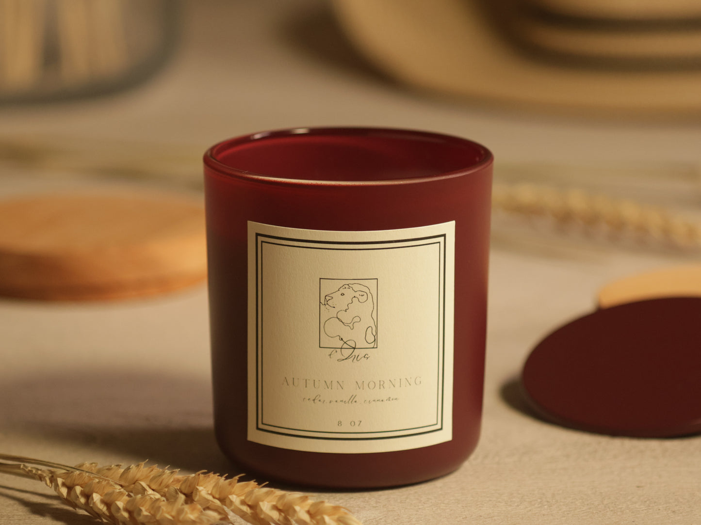 Autumn Morning Candle