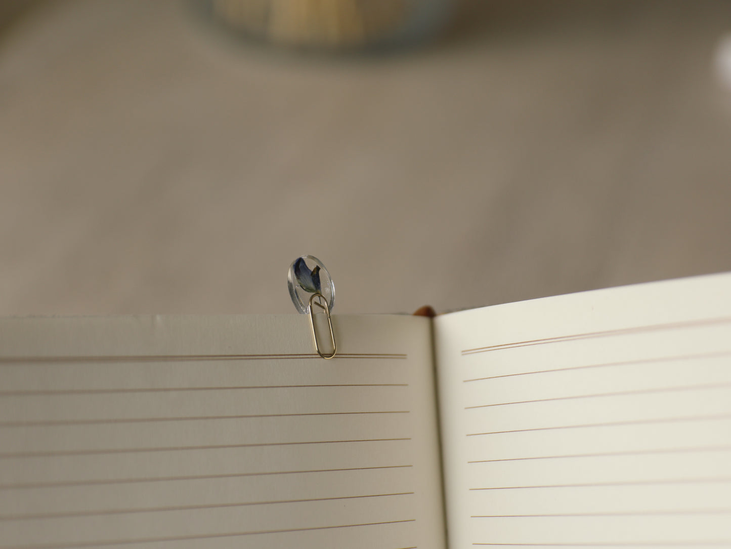 Pressed Lupine Petal Bookmark