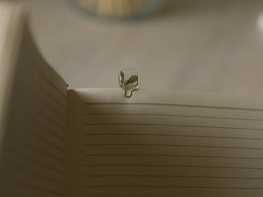 Pressed Vetch Leaves Bookmark