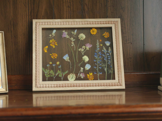 Press Dried Wildflowers With Wooden Frame