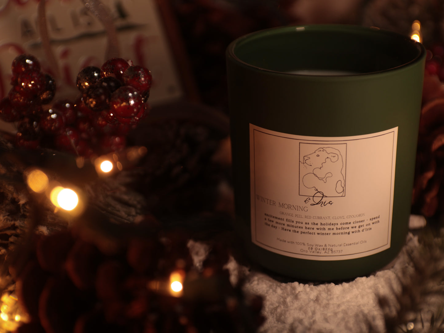 Winter Morning Candle